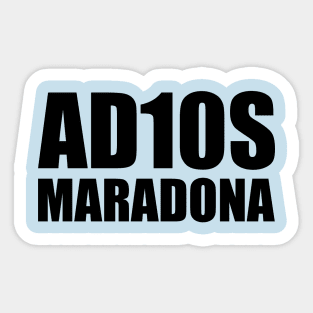 Adios Maradona Sticker